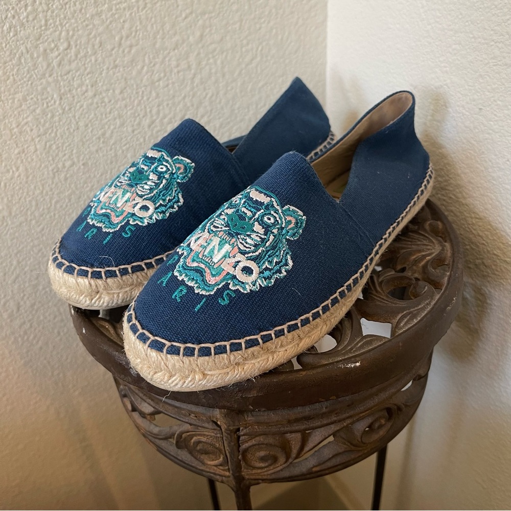 KENZO Paris Tiger Embroidered Espadrilles